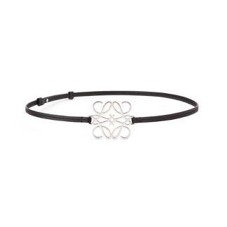 Loewe Women Anagram Belt in Classic Calfskin-Black E619244X44
