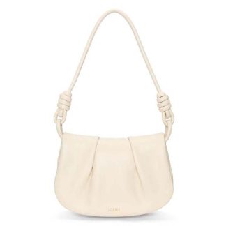 Loewe Women Paseo Satchel in Shiny Nappa Calfskin-White