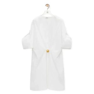 Loewe Women Pebble Dress in Cotton-White S359Y09XEF