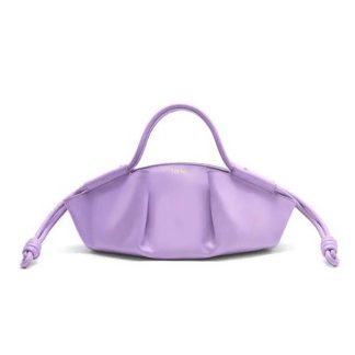 Loewe Women Small Paseo Bag in Shiny Nappa Calfskin-Purple