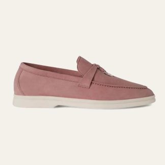 Loro Piana Unisex Summer Charms Walk Loafers-Pink