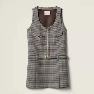 Miu Miu Women Checked Dress MF504015PKF0480S232