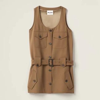 Miu Miu Women Gabardine Mini-dress MF5234108NF0594SOOO
