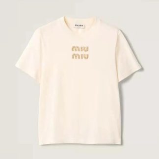 Miu Miu Women Jersey T-shirt MJN4991585F0018S232