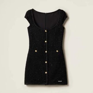 Miu Miu Women Lamé Bouclé Dress MF565316DKF0002SOOO