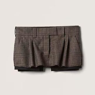 Miu Miu Women Prince of Wales Check Miniskirt