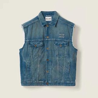 Miu Miu Women Washed Corduroy Vest ML1017