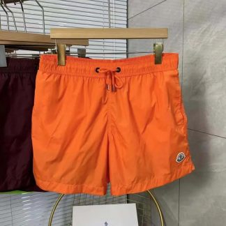 Moncler Men Swim Shorts Crafted from Technical Nylon-Orange