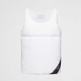 Prada Men Padded Cotton Top-White