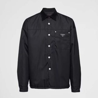 Prada Men Re-Nylon Shirt with the Iconic Triangle Logo