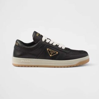 Prada Unisex Downtown Nappa Leather Sneakers-Black 1E792M