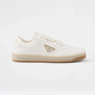 Prada Unisex Downtown Nappa Leather Sneakers-White 1E792M