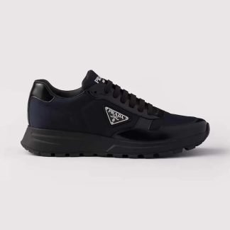 Prada Unisex Prax 01 Re-Nylon and Brushed Leather Sneakers 2EE369