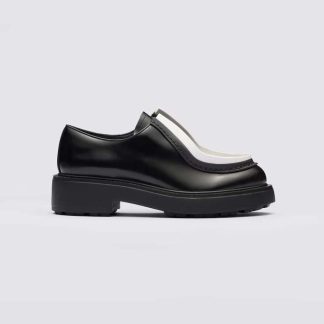 Prada Women Brushed Leather Lace-up Shoes-White 1E280N_055_F0967