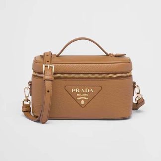 Prada Women Leather Mini-Bag-Brown