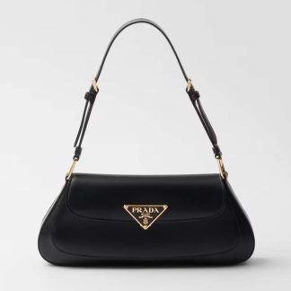 Prada Women Leather Shoulder Bag-Black 1BD344
