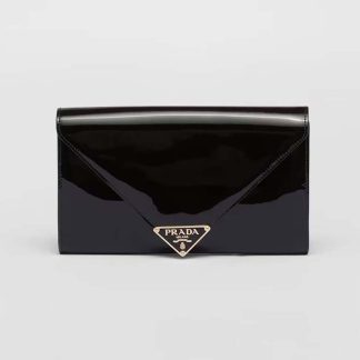 Prada Women Patent Leather Mini-bag-Black F0002