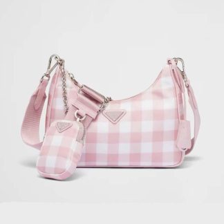 Prada Women Re-Edition 2005 Printed Re-Nylon Bag-Pink