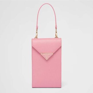 Prada Women Saffiano Leather Mini-Bag-Pink