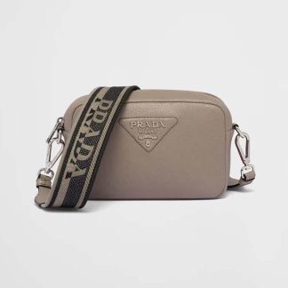Prada Women Small Leather Bag-Brown