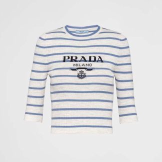 Prada Women Superfine Wool Crew-neck Sweater P24V1G