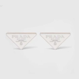 Prada Women Symbole Earrings in 925 Sterling Silver