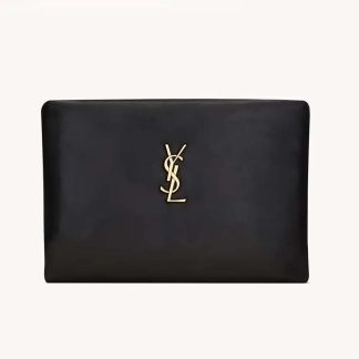 Saint Laurent YSL Women Calypso Small Pouch in Lambskin