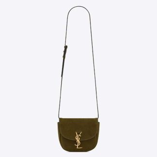 Saint Laurent YSL Women Kaia Small Satchel in Suede