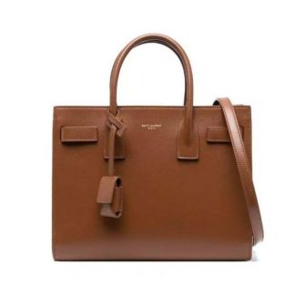 Saint Laurent YSL Women Sac De Jour in Smooth Leather-Brown