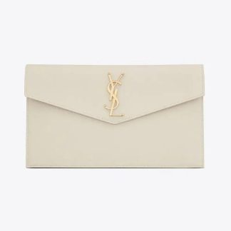 Saint Laurent YSL Women Uptown Pouch in Grain De Poudre Embossed Leather 5657391GF0J9207