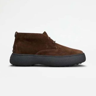 Tod's Men W. G. Desert Boots in Suede-Chocolate XXM09J0GK40RE0S611