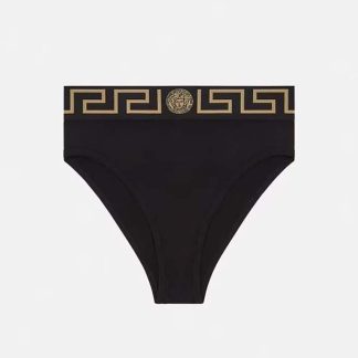 Versace Women Greca Border High Waist Briefs