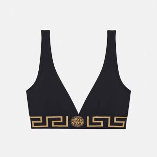 Versace Women Greca Border Triangle Bralette