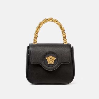 Versace Women La Medusa Mini Bag-Black