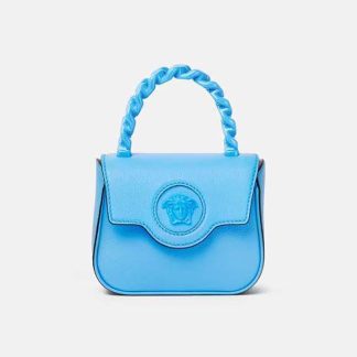 Versace Women La Medusa Mini Bag-Blue