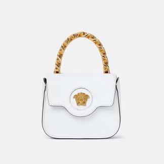 Versace Women La Medusa Mini Bag-White